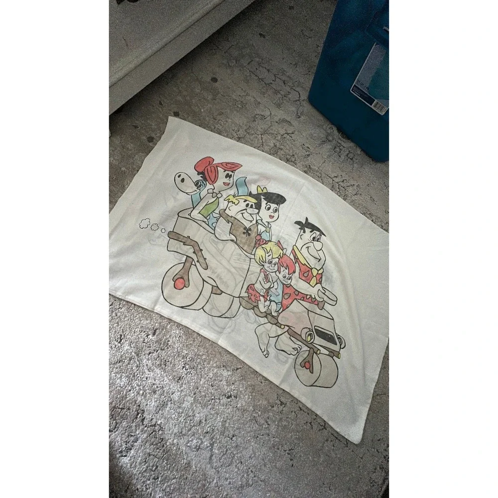 vintage flinestones pillowcase